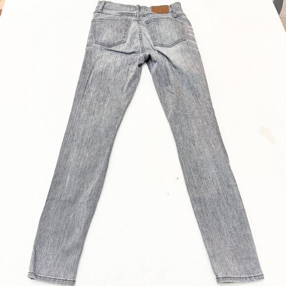 Madewell 9" High Riser Skinny Skinny Gray Charcoal Wash Denim Jeans Size 25 - Picture 3 of 8